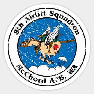 8th Airlift Squadron Vintage Insignia Sticker